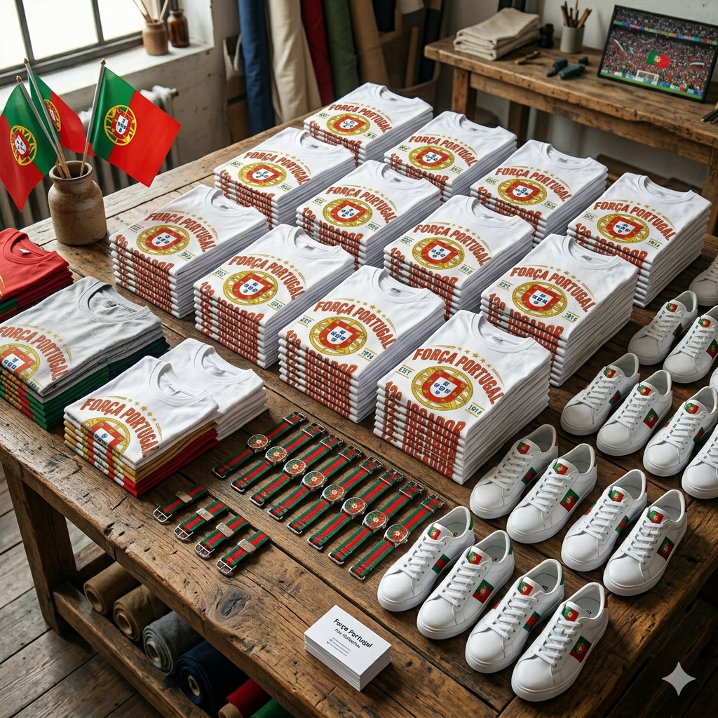 ๐ Portugal Fan Edition: Premium Cotton Football Tee
