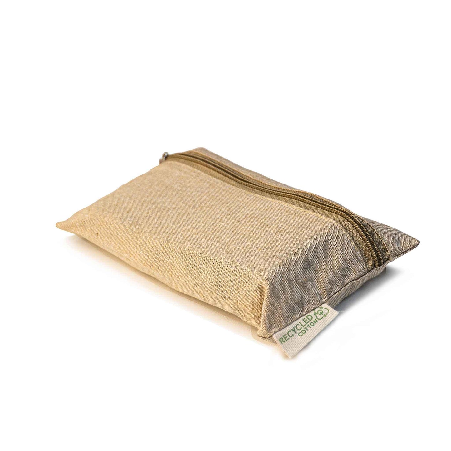 Jute Cotton Pouch with front zipper