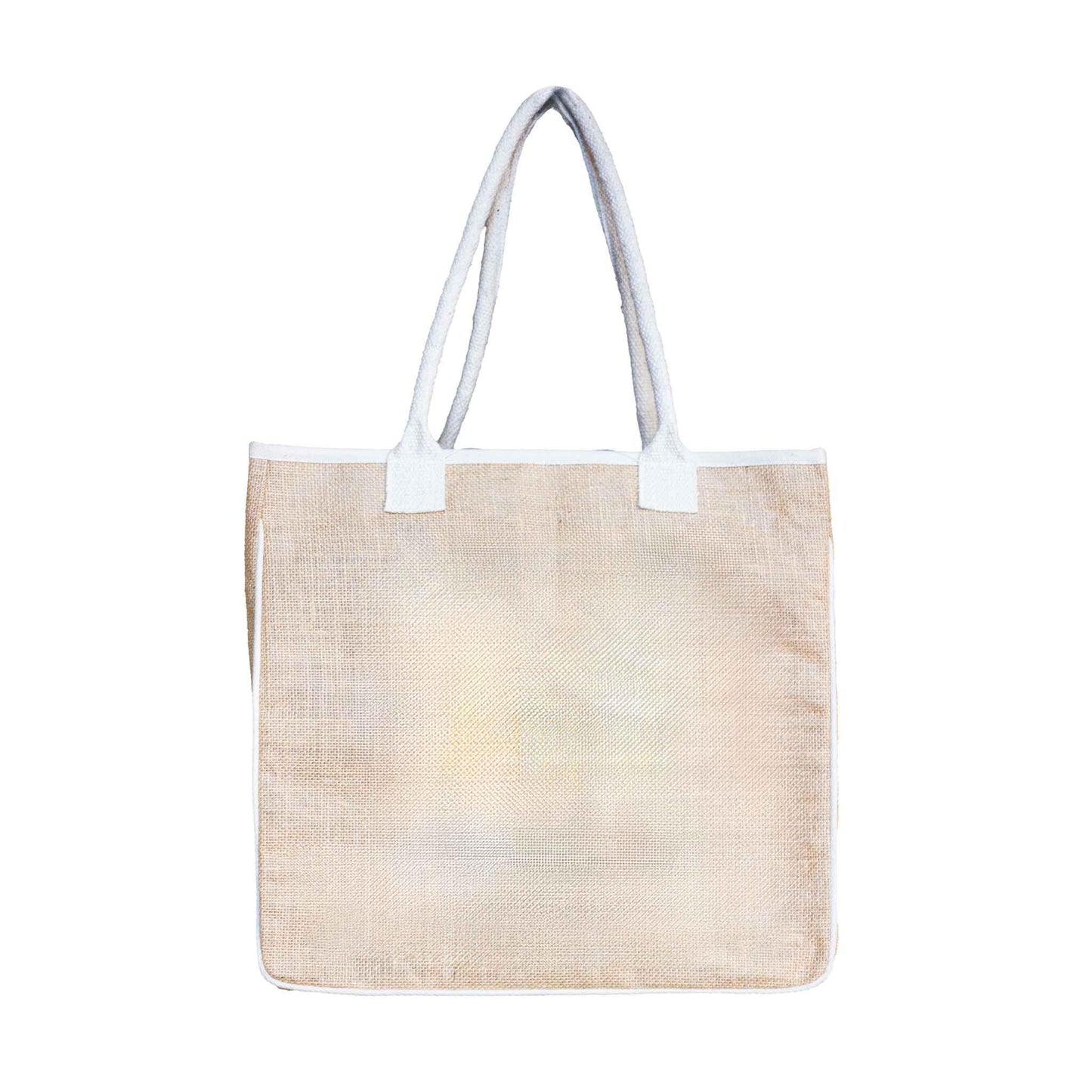 Laminated Jute bag with velcro