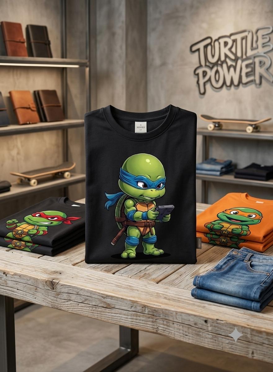 Ninja Turtle Kid Cotton T-Shirt Half Sleeves TTF-1013