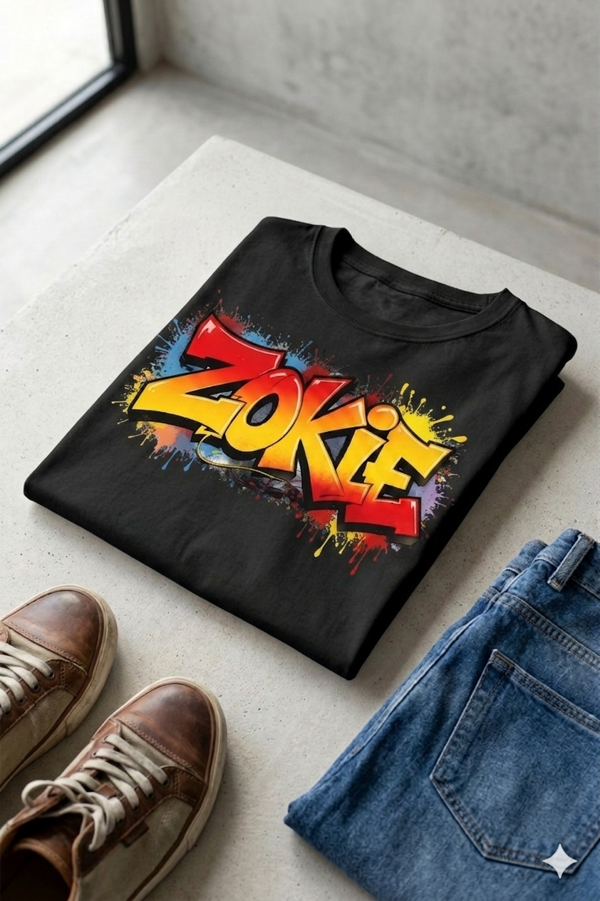ZOKIE Men Smile Cotton Half Sleeves T-Shirt TTF-502