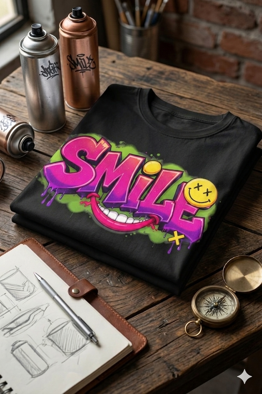 Men Cotton Half Sleeves T-Shirt with Smile TTF-501