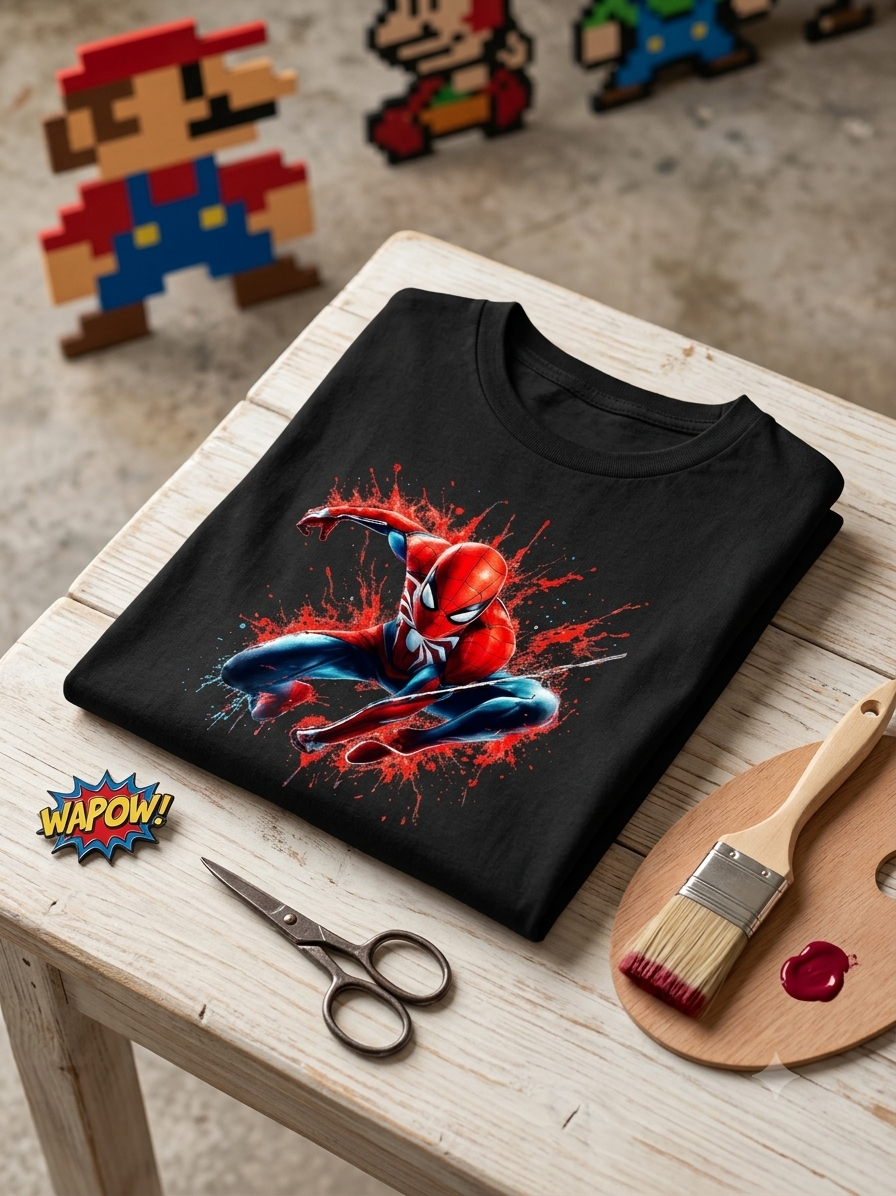 Spider-Man Kid Cotton T-Shirt Half Sleeves TTF-1005