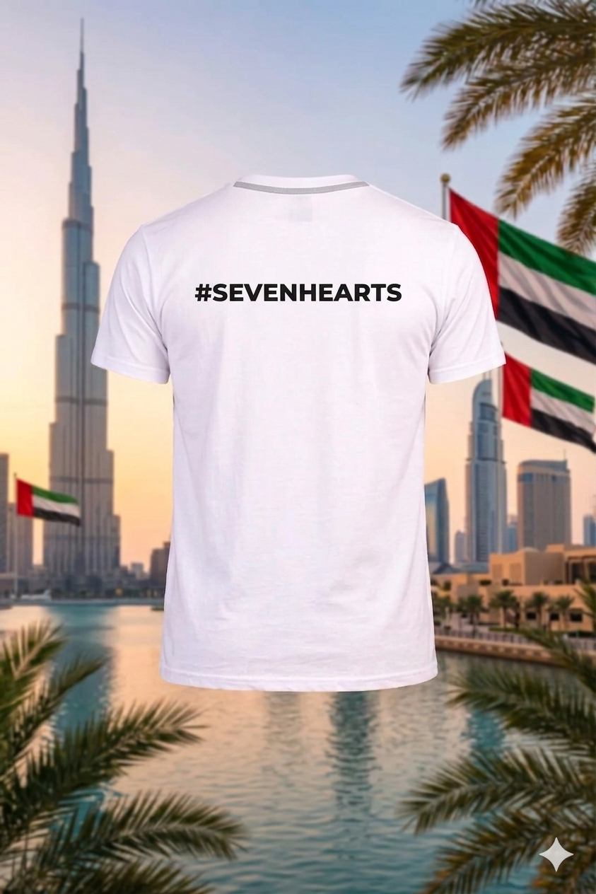 Seven hearts one soul Men Cotton Half Sleeves Tees - The Trendy Fashions