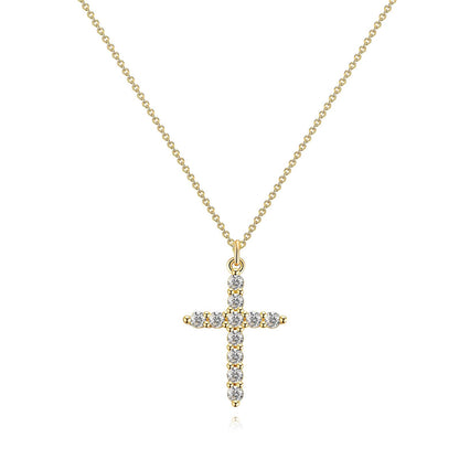 Cross Necklace, 18K Gold Plated Steel |Adjustable Waterproof Hypoallergenic Jewelry – UAE