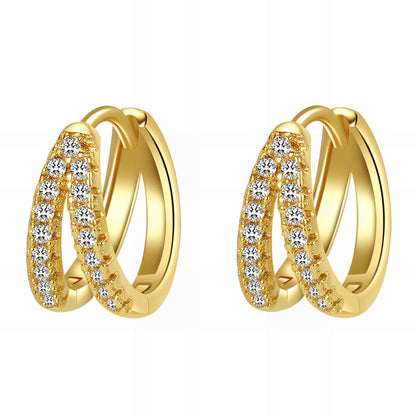 Earrings, 18K Gold Plated Brass | Waterproof Hypoallergenic Chunky Hoops – UAE - The Trendy Fashions