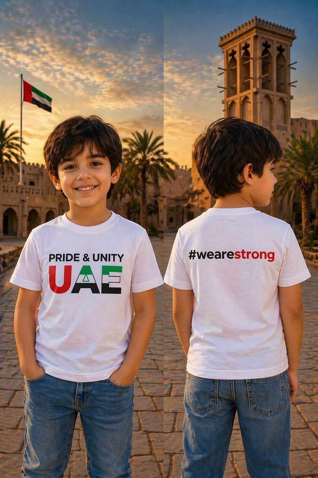 Pride & Unity Kid Cotton Half Sleeves T-Shirt TTF-UAE - The Trendy Fashions