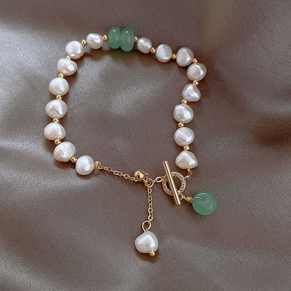 Women Irregular Freshwater Pearl Adjustable Bracelet
