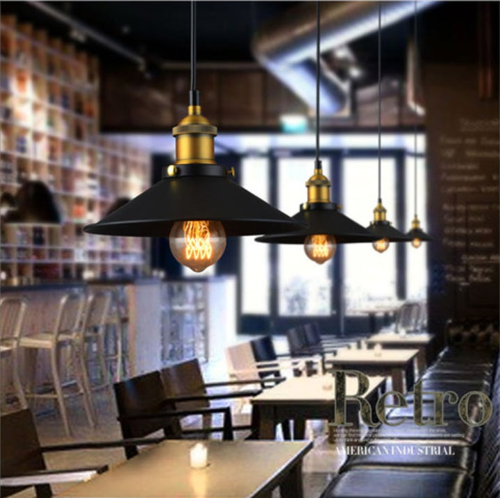 Black Iron Kitchen Restaurant Bar Balcony Hanging Pendant Light