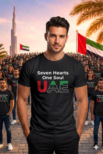 Seven hearts one soul Men Cotton Half Sleeves Tees - The Trendy Fashions
