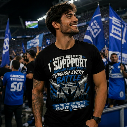 🏆 Football Fan Edition: Premium Cotton Tee We Support