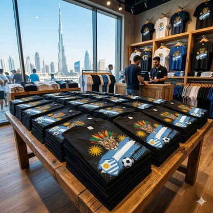 🏆 Uruguay Super Fan Edition : Premium Cotton Football Tee