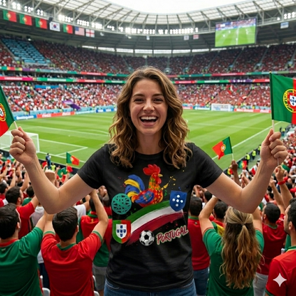 🏆 Portugal Super Fan Edition: Premium Cotton Football Tee