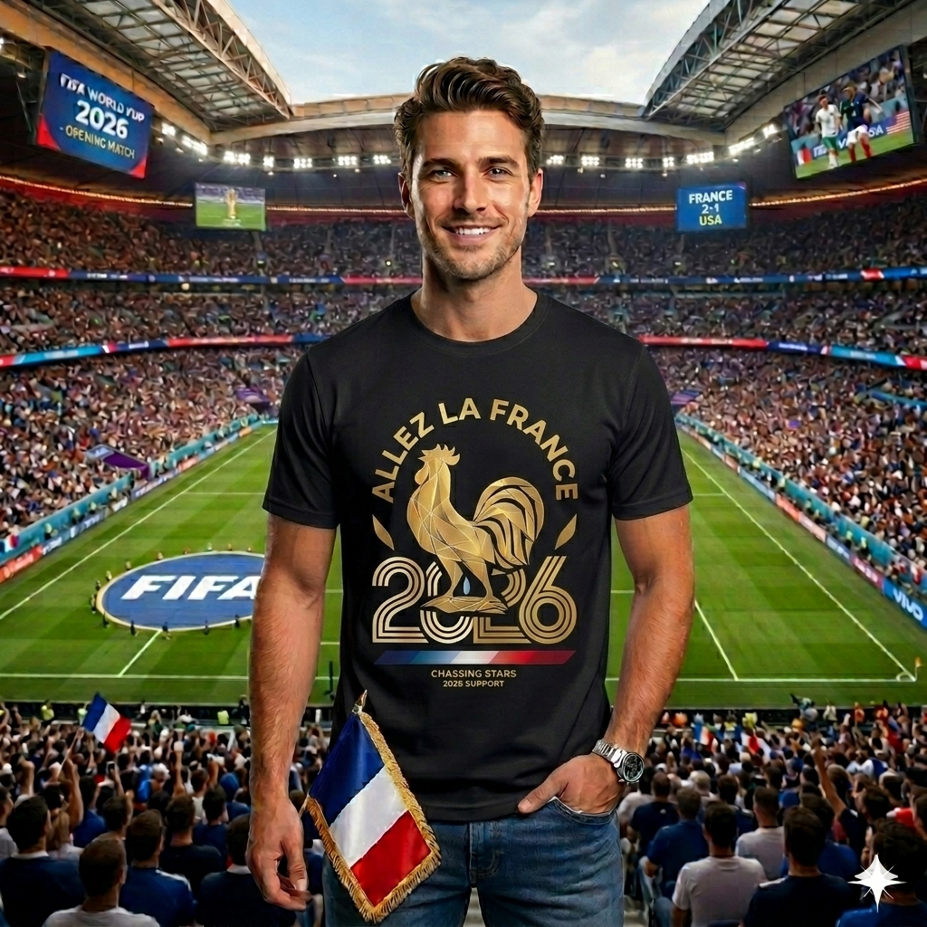 🏆 France Fan Edition: Premium Cotton Football Tee