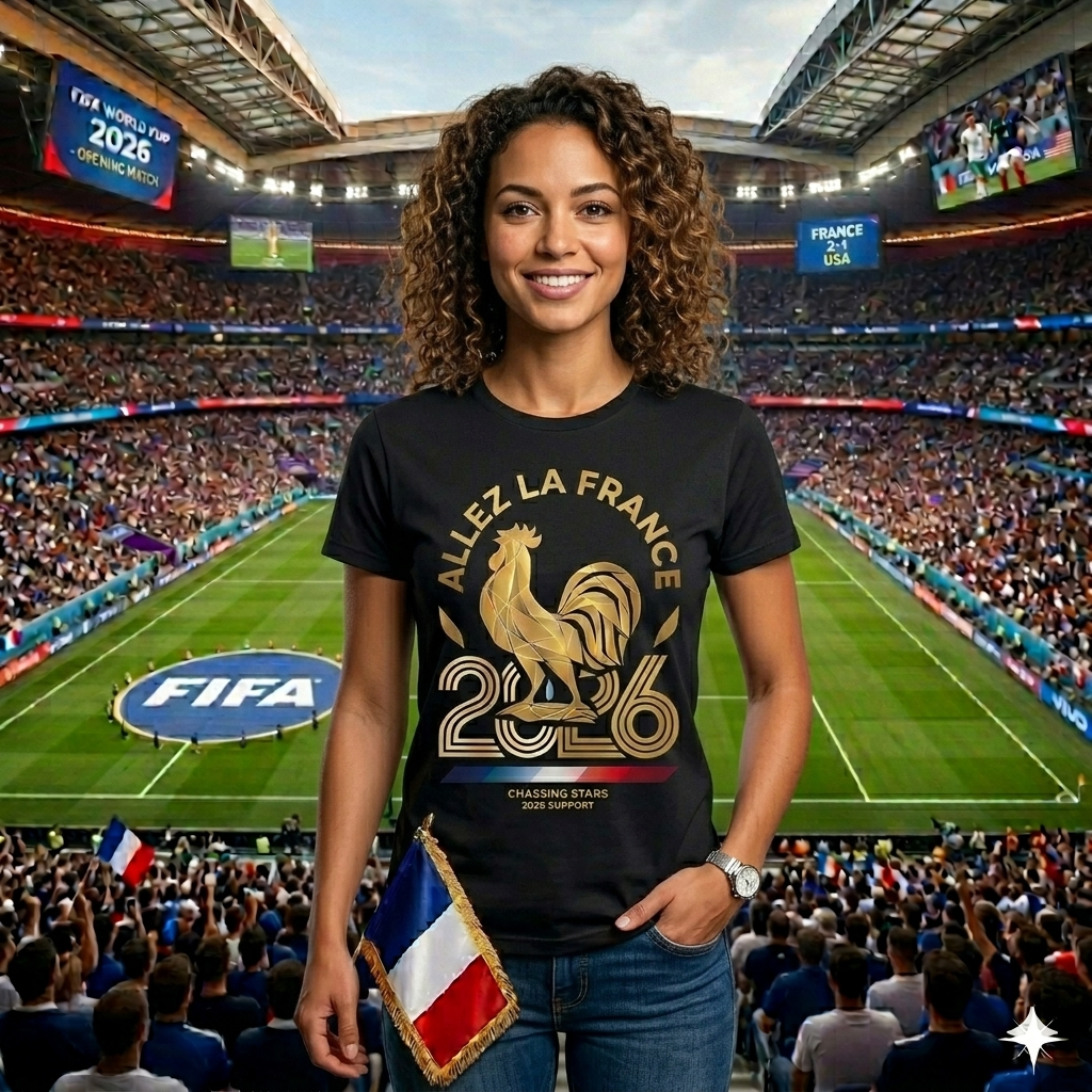 🏆 France Fan Edition: Premium Cotton Football Tee