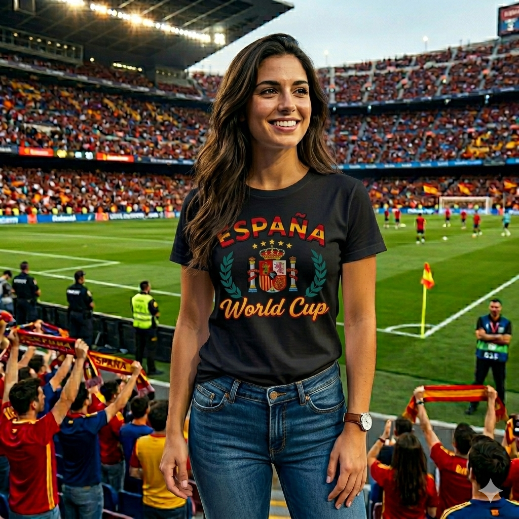 🏆 Spain Fan Edition: Premium Cotton Football Tee