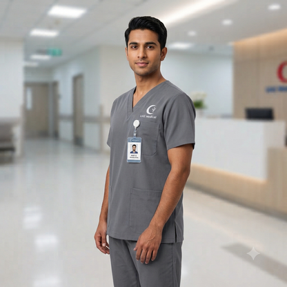 سكراب طبي فاخر ومعاطف للمختبرات