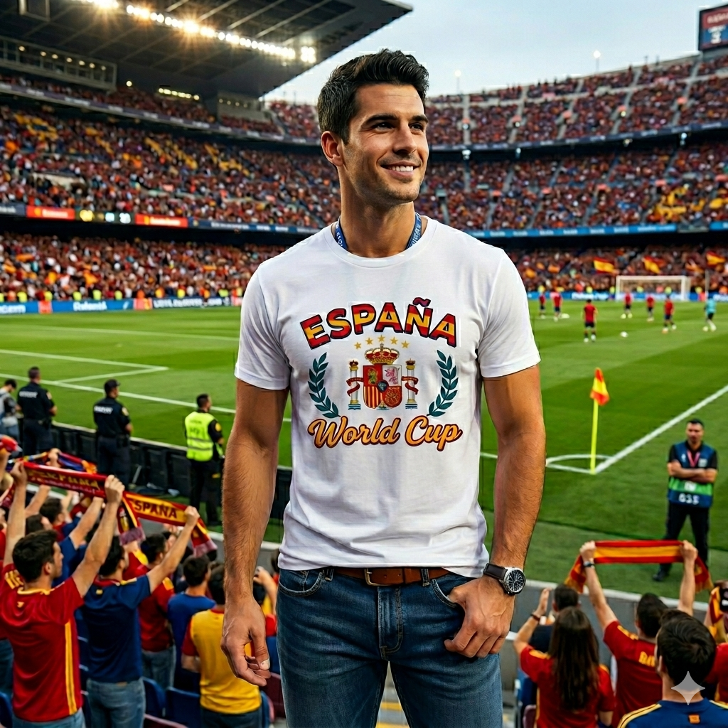 🏆 Spain Fan Edition: Premium Cotton Football Tee