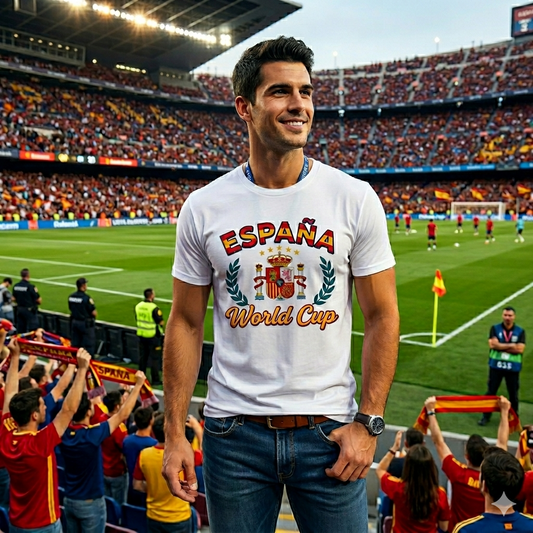 🏆 Spain Fan Edition: Premium Cotton Football Tee