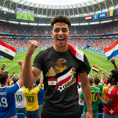 🏆Egypt Fan Edition: Premium Cotton Football Tee