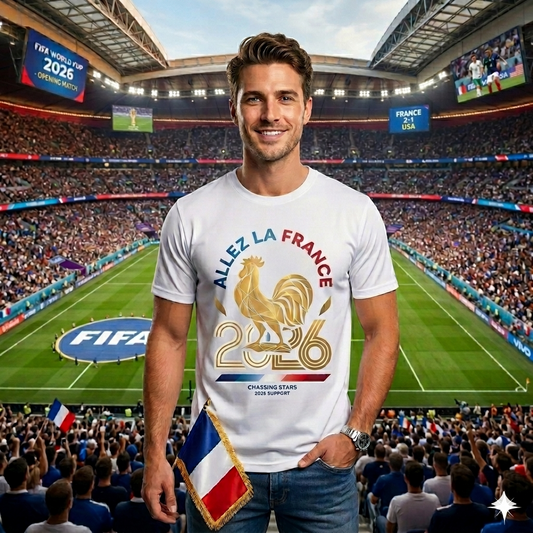 🏆 France Fan Edition: Premium Cotton Football Tee