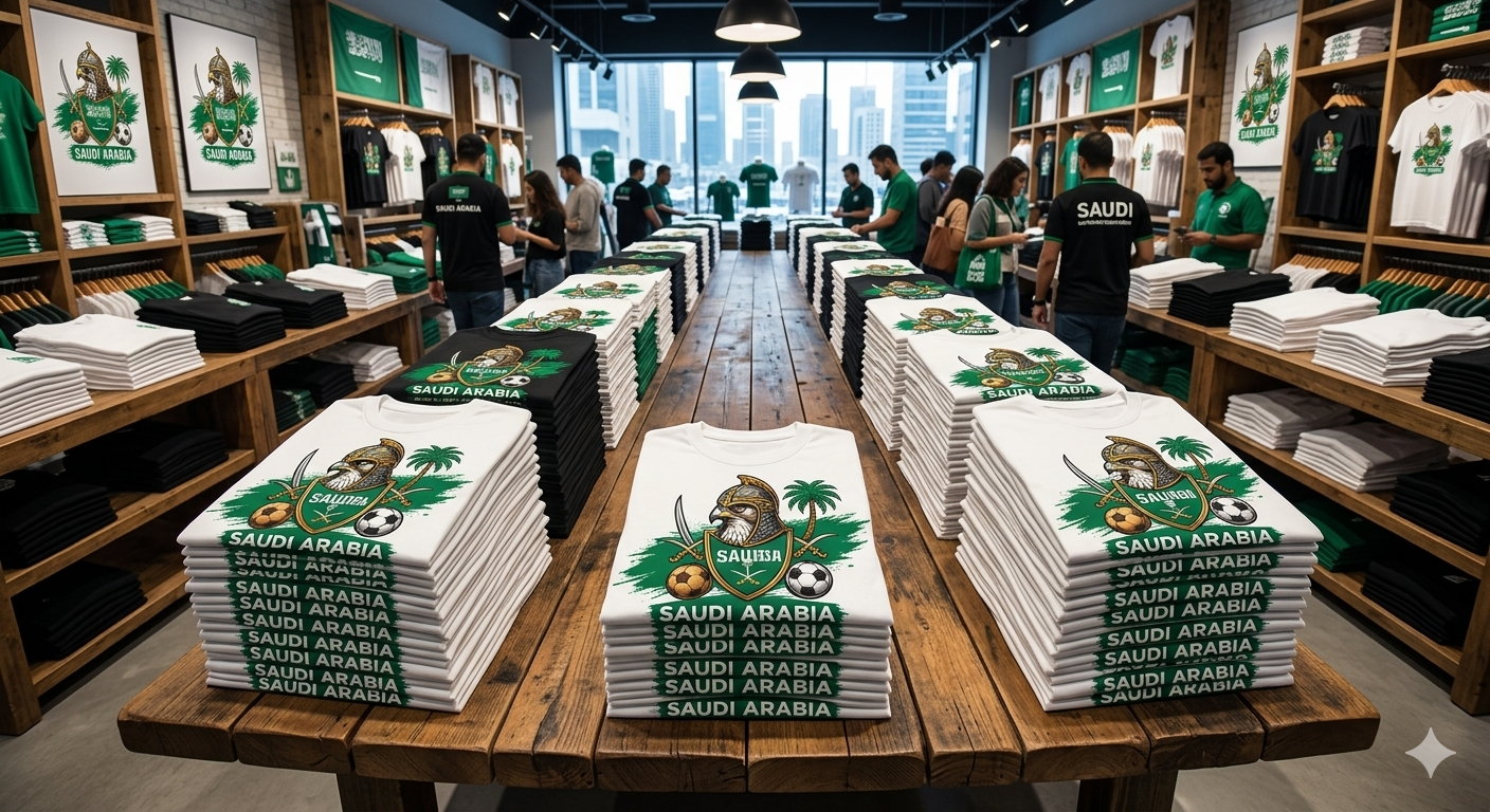 🏆 Saudi Arabia Fan Edition: Premium Cotton Football Tee