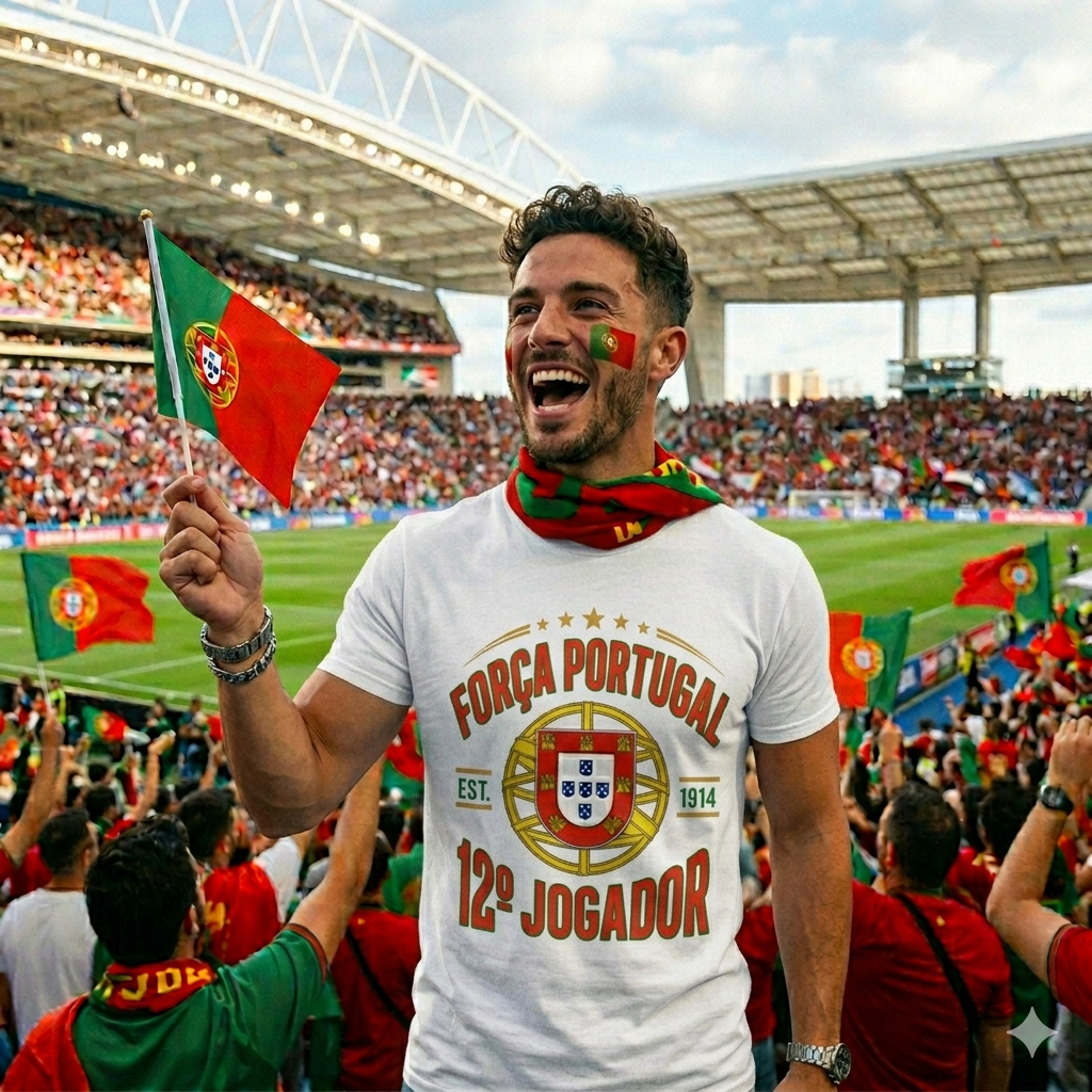 🏆 Portugal Fan Edition: Premium Cotton Football Tee