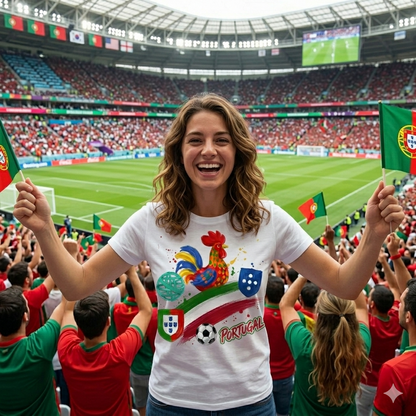 🏆 Portugal Super Fan Edition: Premium Cotton Football Tee