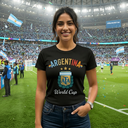 🏆 Argentina Fan Edition: Premium Cotton Football Tee