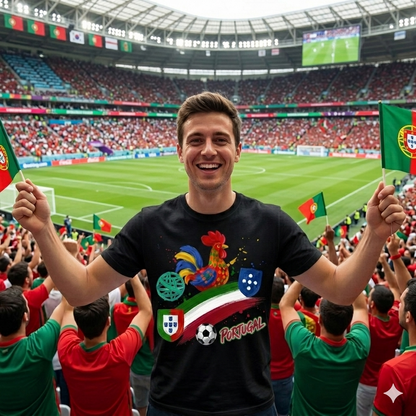 🏆 Portugal Super Fan Edition: Premium Cotton Football Tee