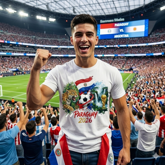 🏆 Paraguay Fan Edition: Premium Cotton Football Tee