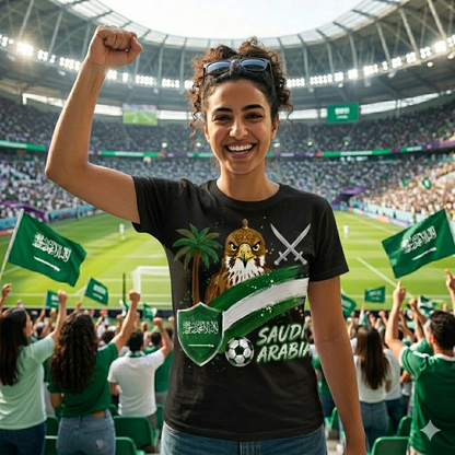 🏆 Saudi Arabia Fan Edition: Premium Cotton Football Tee