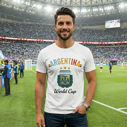 🏆 Argentina Fan Edition: Premium Cotton Football Tee