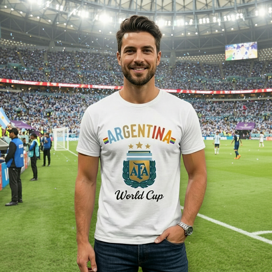 🏆 Argentina Fan Edition: Premium Cotton Football Tee