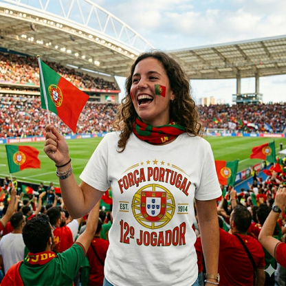 🏆 Portugal Fan Edition: Premium Cotton Football Tee