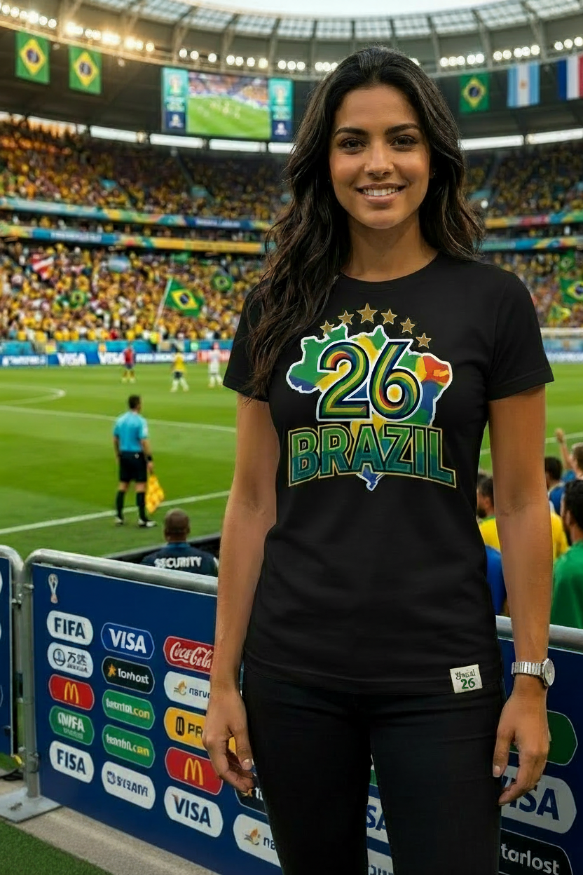 🏆 Brazil Fan Edition: Premium Cotton Football Tee