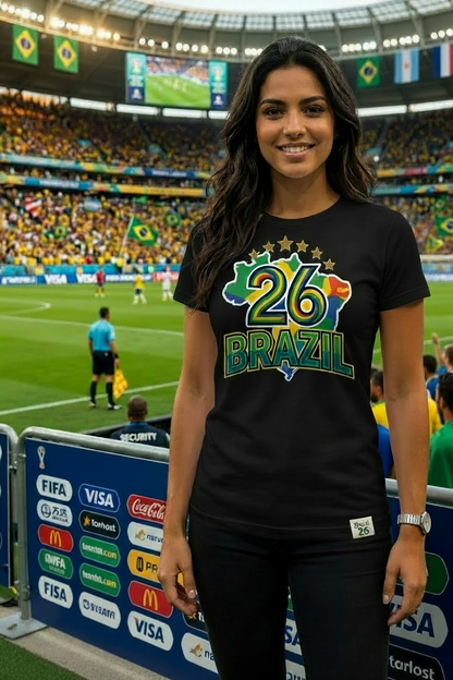 🏆 Brazil Fan Edition: Premium Cotton Football Tee