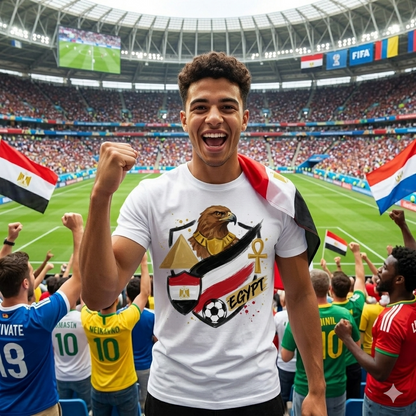 🏆Egypt Fan Edition: Premium Cotton Football Tee