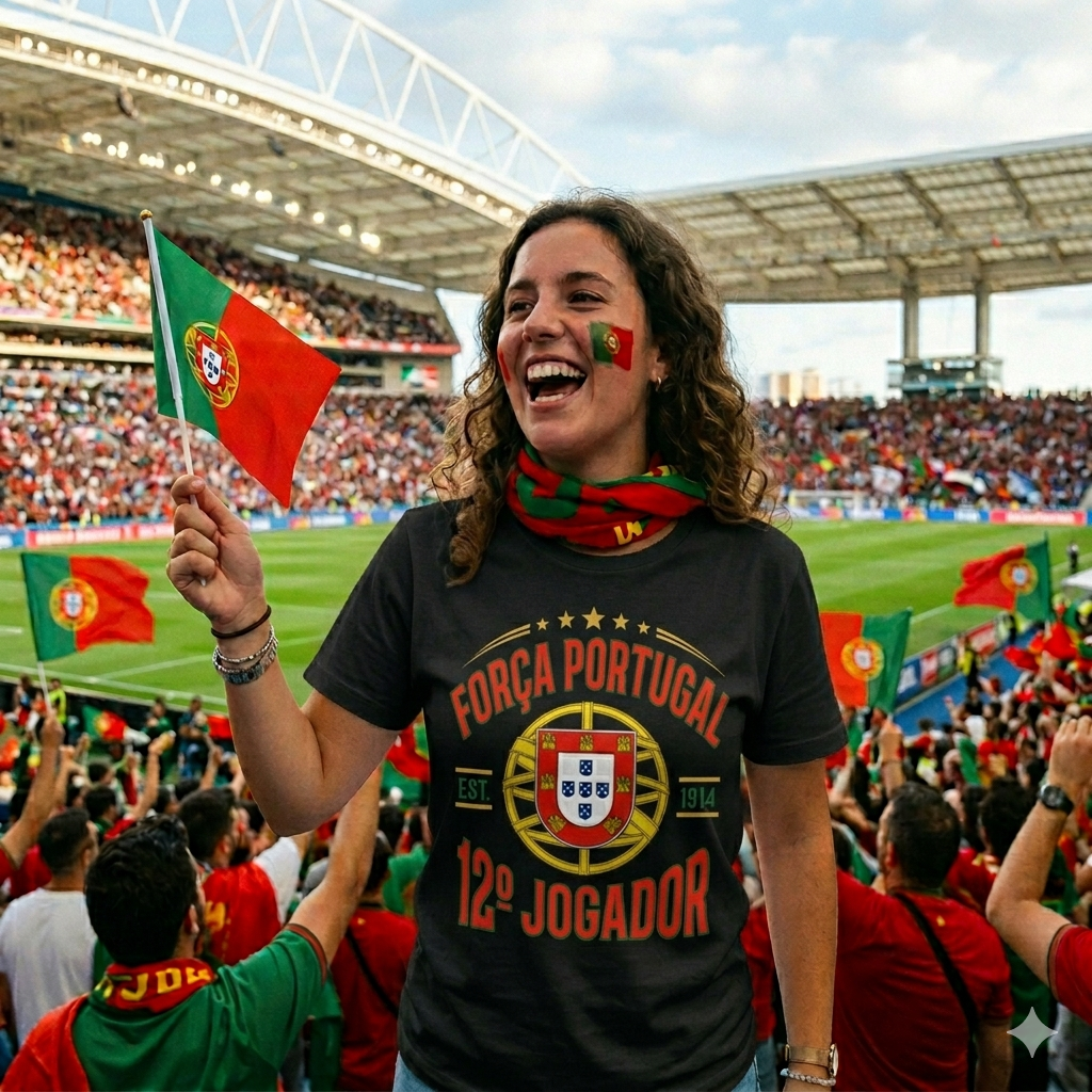 🏆 Portugal Fan Edition: Premium Cotton Football Tee