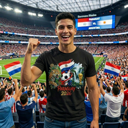 🏆 Paraguay Fan Edition: Premium Cotton Football Tee
