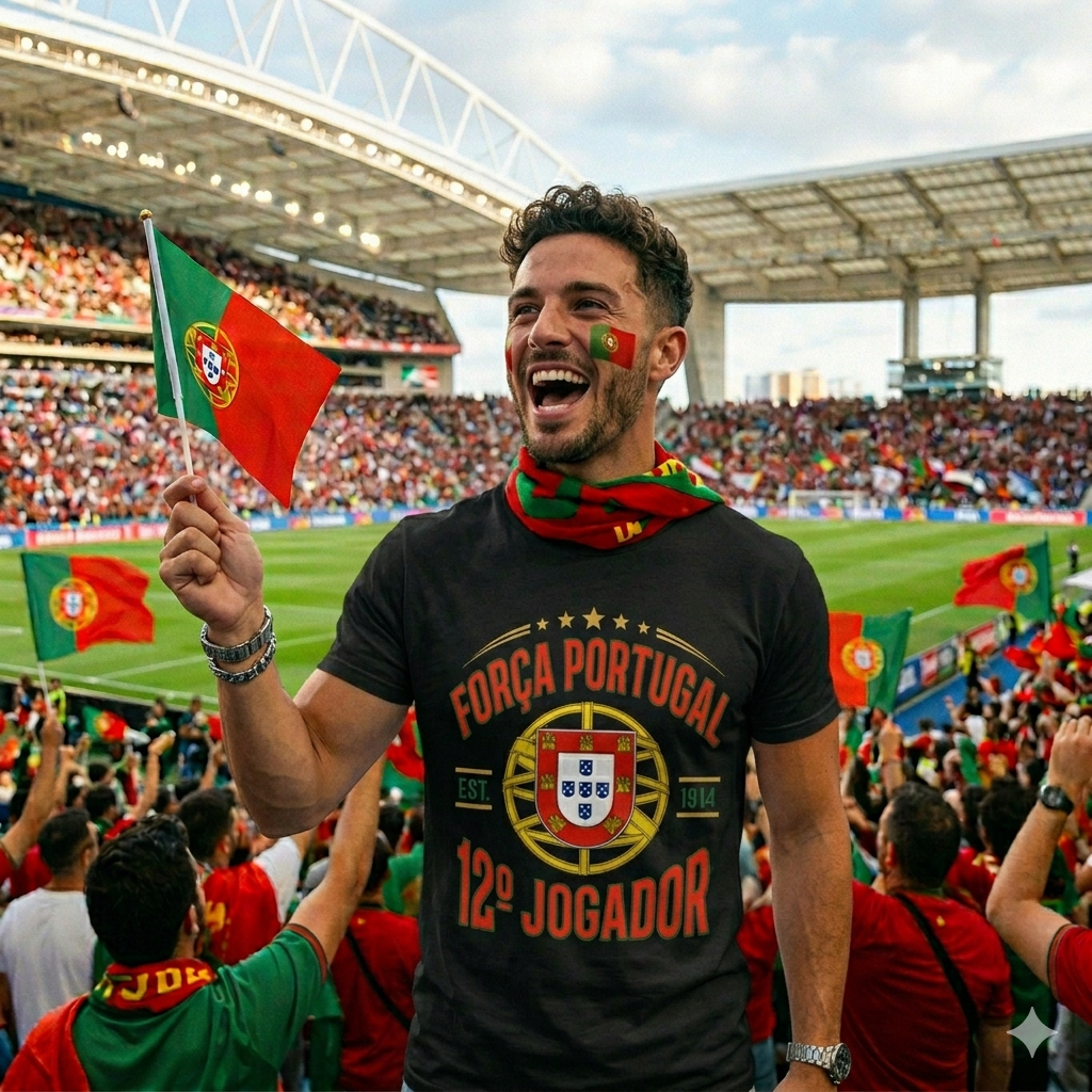 🏆 Portugal Fan Edition: Premium Cotton Football Tee
