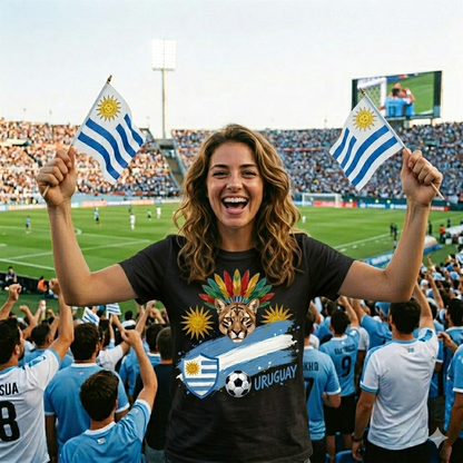 🏆 Uruguay Super Fan Edition : Premium Cotton Football Tee