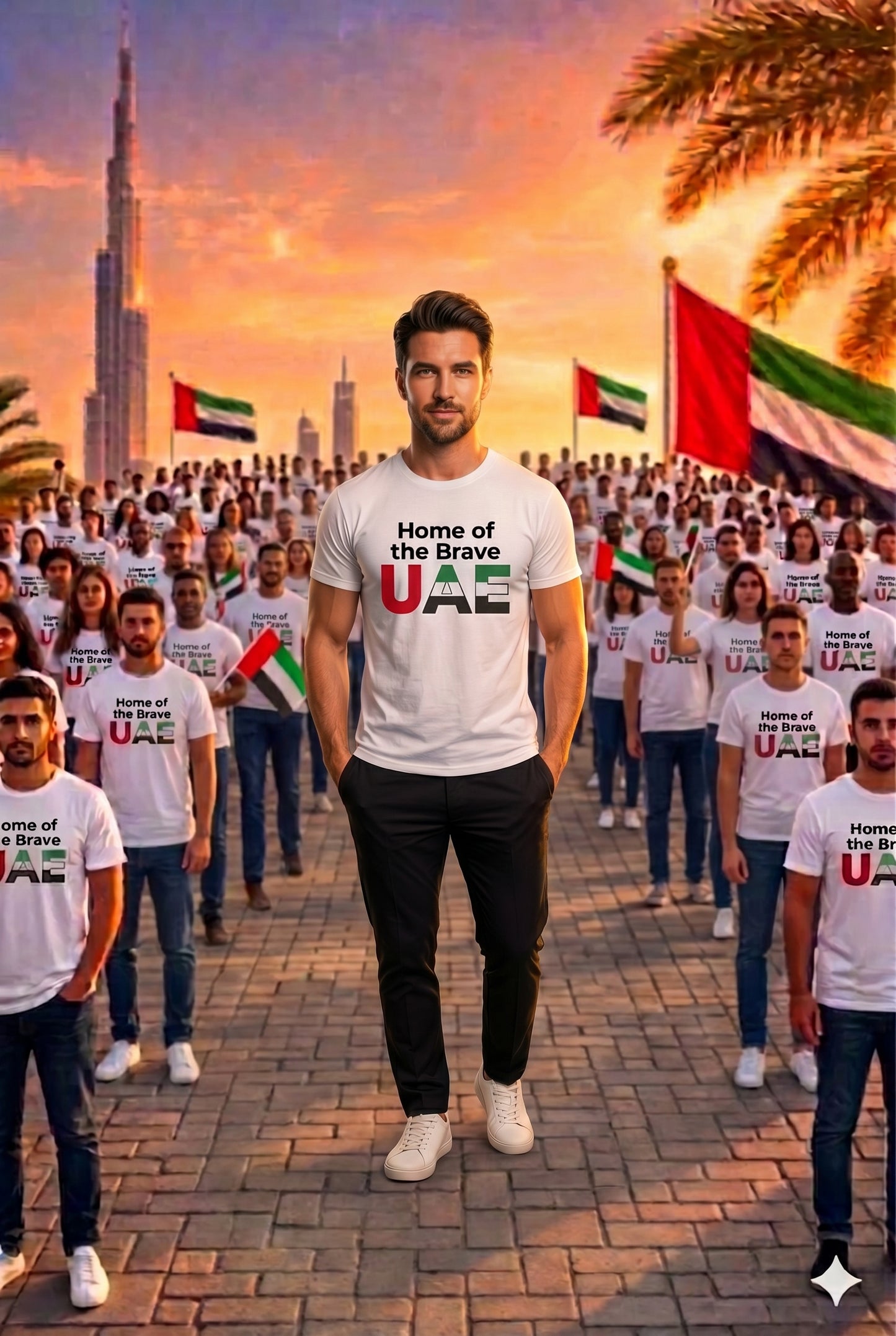 Home of brave Men Cotton Half Sleeves Tees - The Trendy Fashions