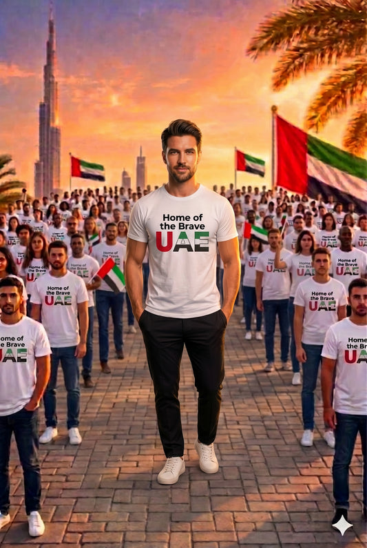 Home of brave Men Cotton Half Sleeves Tees