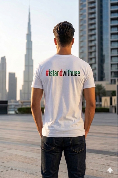 Proud Of UAE Men Cotton Half Sleeves T-Shirt TTF-UAE - The Trendy Fashions
