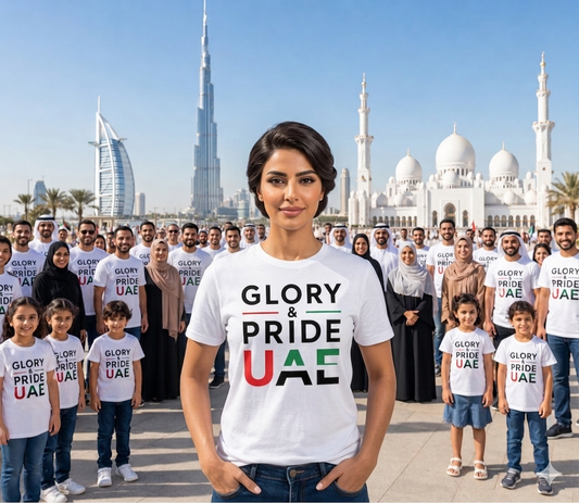 Glory & Pride UAE Female Cotton Half Sleeves T-Shirt TTF-UAE