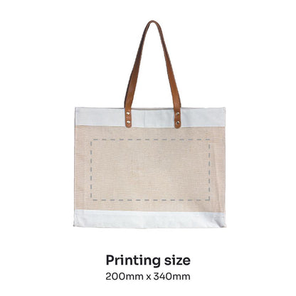 Juco Canvas Bag with Leather strap