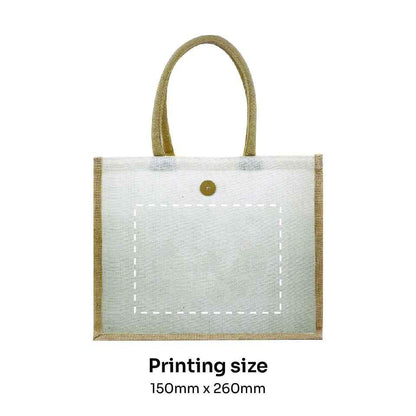 Jute Bag with Button