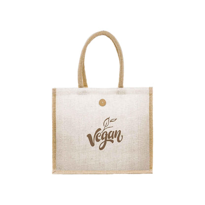 Jute Bag with Button