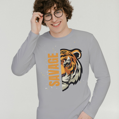 Men's Printed Full Sleeves T-Shirt TTF-202 - Stylish and Comfortable Design - The Trendy Fashions